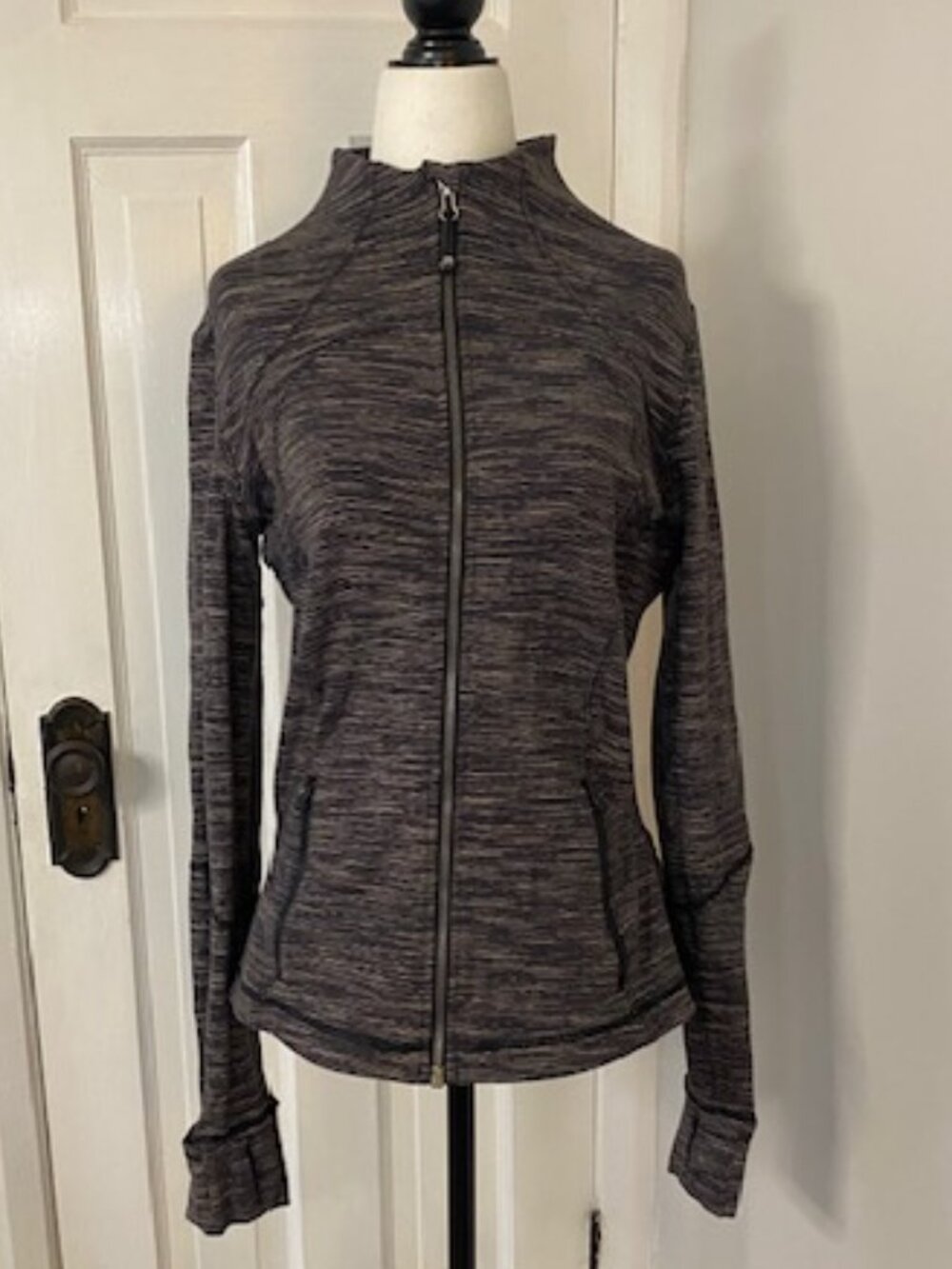 Lululemon athletica Define Jacket size 10 Grey, Black & White Flecked
